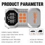 Car Jump Starter with Air Compressor Smart Intelligent Starters Peak Current 1400A Image 6