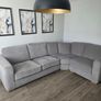 Grey Fabric L-Shaped Corner Sofa Image 4