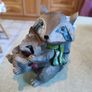 Raccoon  Woodland Animal with Baby Ornament Image 3