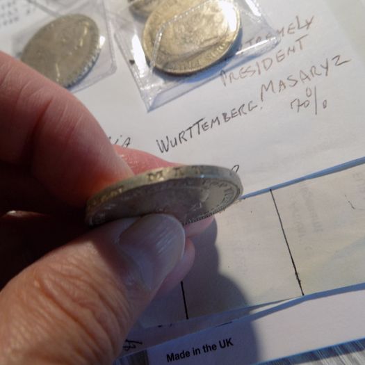 Germany.State of Wurttemberg 1914 f .90% Silver.Wilhelm 11.3 Marks A/unc condition.