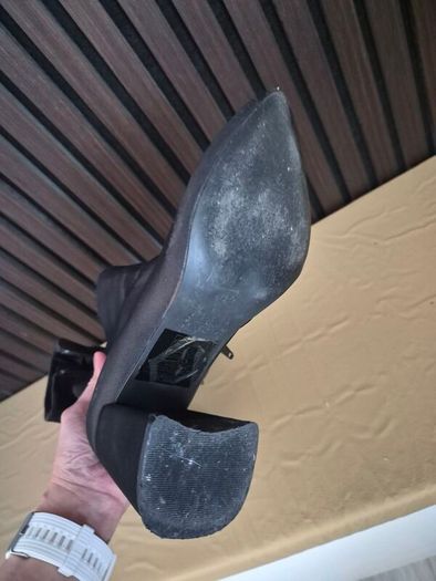 Primark pointed toe boots with block heels
