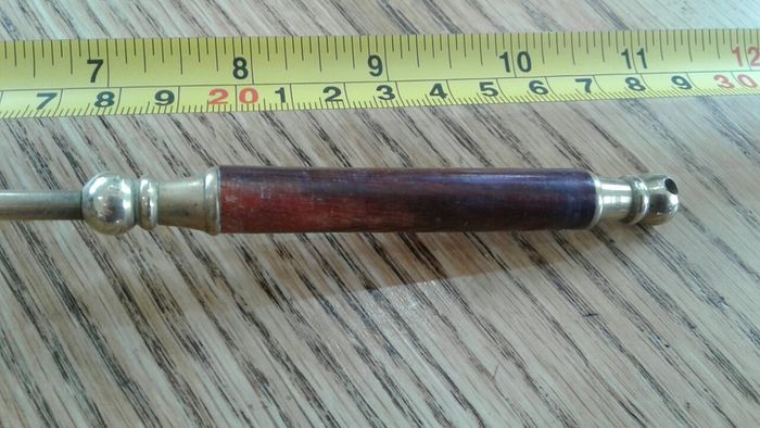 vintage  brass candle snuffer extinguisher