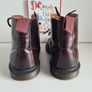 Dr Martens Emmeline 5 hole red arcadia rub off ankle boots UK6 EU39 US8 Image 6