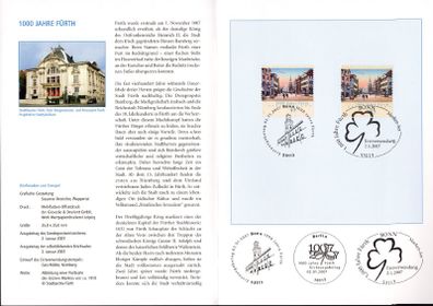 2007 Bundes Republic Deutschland (Germany) Federal Annual Stamp EFT Collection with 41 Images of contents