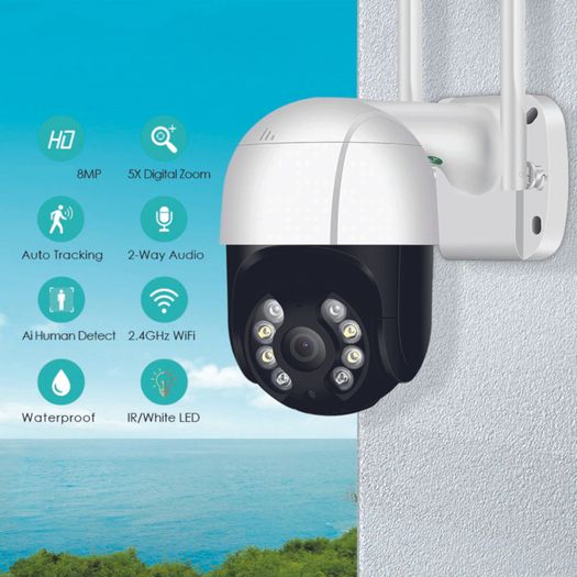 Besder 5mp Wifi Outdoor Camera Ptz Ip Speed Dome Cctv Security Calving System