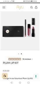Ayu plum lip kit