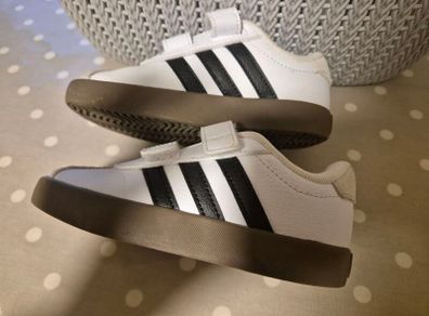Adidas White & Black Trainers