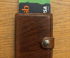 Secrid men's brown leather wallet