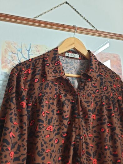 Leopard Print Dress Size Uk 16