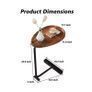 Side Table for Sofa End Coffee Table for Living Room Bedside Table - FREE DELIVERY OR PICK UP IN STORE Image 2