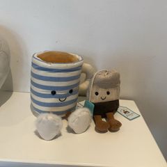 New JELLYCAT Amuseable Rosie Lea Cup of Tea and Amuseable Steepy Tea Bag