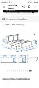 IKEA Songesand bed frame without storage