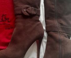Preloved Christian Louboutin suede boots