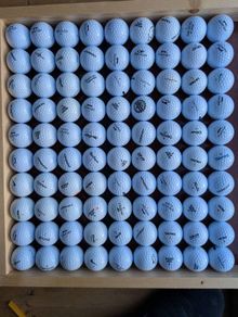 Mixed golf balls