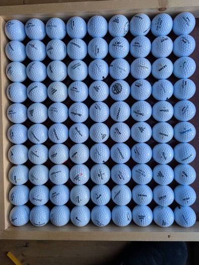 Mixed golf balls