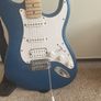 Blue Stratocaster with amp cables included Image 2