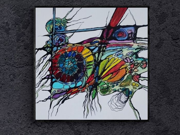 Original hand paint picture, painting by Strzala