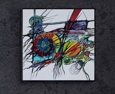 Original hand paint picture, painting by Strzala