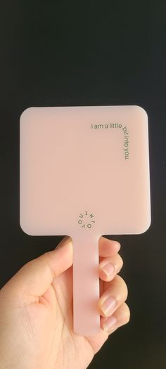 Into You Handheld Mirror in Pink