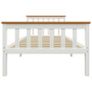 Bed Frame White Solid Pinewood 90 x 190 cm Image 3