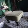 Footstool Green velvet vintage style footstool Image 8