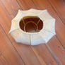 Vintage Bell Shaped Fabric Lampshade in Cream Image 3