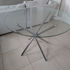 Glass top Foldable Kitchen Table