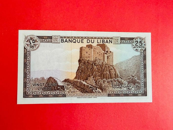 Lebanon  25 LIVRES  1983 Pick 64 ( Uncirculated )