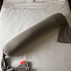 Bbhugme Pregnancy Pillow - Stone/ Plum
