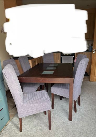 Dining table and chairs