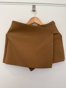 ZARA Beige Skort Tailored Style Size S