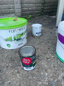 Paint Buckets (White and Gray )