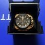 Diesel Watch Original box Brand new An oversized case, multi-layered black chronograph dial, and thick multi-link bracelet make the gold-tone Diesel BAMF watch a force  Case Image 2