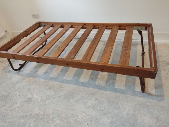 solid bed frame