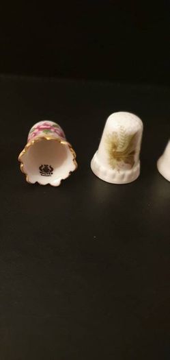Collection of Flower Themed Thimbles