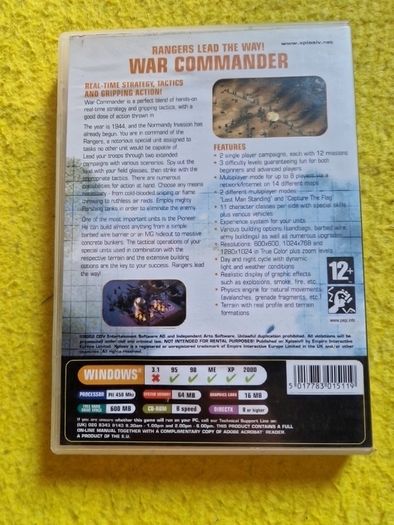 Rangers Lead the way War Commander PC CD ROM  Games Original