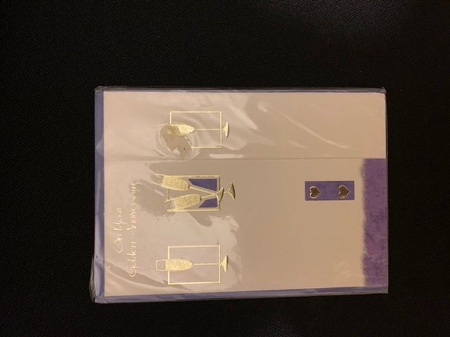 Golden anniversary greeting card (50 years married)