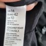 TOPSHOP black ribbon bow and beads crop jacket Sz 14 Image 7