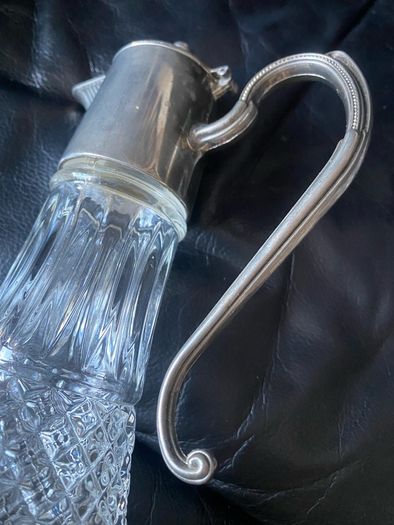 Vintage crystal wine jug