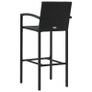5 Piece Garden Bar Set Black Image 2
