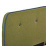 Bed Frame Green Fabric 150x200 cm Image 3