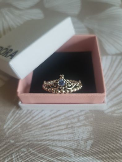 Pandora Disney Cinderella Blue Tiara Ring