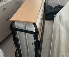Double folding bed