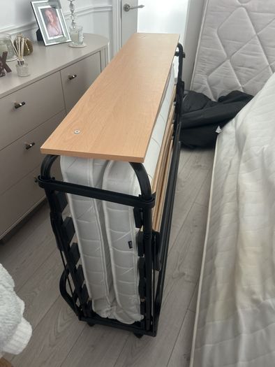 Double folding bed