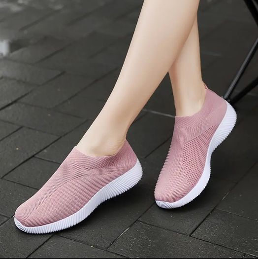 Light Pink Elastic Sock Shoes size 40