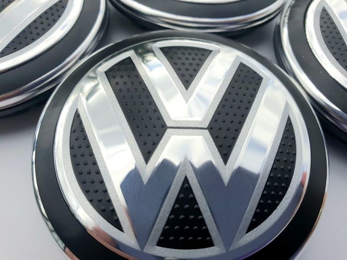 Set/4 x NEW STYLE 56mm VW wheel caps Volkswagen cap hub  6CD601171