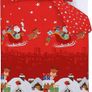 MULTIPLE SIZES AVAILABLE Santa's Christmas Presents Reversible Single Duvet Cover Set with Pillowcase Red Image 2