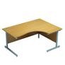 New Radial Desk with Cantilever Legs 1600 x 1200mm Image 5