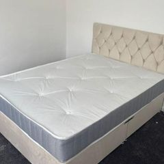 New Stylish single ,Double 4ft, 4ft6, King 5ft And 6ft Superking Sizes Divan Beds Instock. Drawers And Optional Tufted Mattresses Available. Free Delivery
