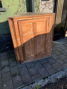 Antique pine corner unit